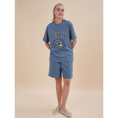 Female T -shirt, size m, jeans color-4