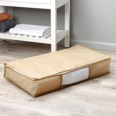 COVFR for storing things “POINTS” with PVC, 80 × 45 × 15 cm, beige color-8