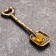 Koselka souvenir "Königsberg shovel", with natural amber