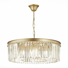 Люстра подвесная St Luce. SL1624.203.08. Ercolano. 6х40 Вт, E14, 55х55х18 см, цвет шампань