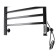 Domoterm electric heated towel rail "Quadro" P8, 500x800 mm, right, black matte