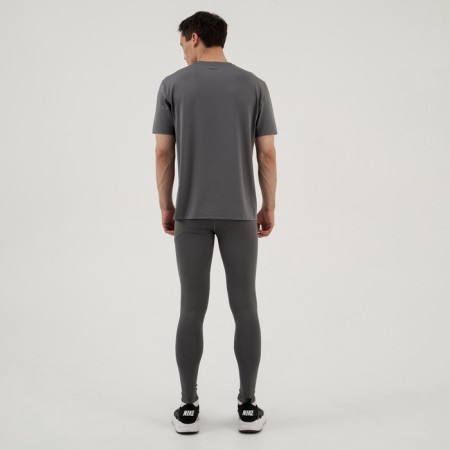 Men's t -shirt with inserts, basic, size m (48), gray color-5