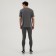 Men's t -shirt with inserts, basic, size m (48), gray color