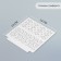 Stencil of background plastic "Geometric patterns" 13x13 cm