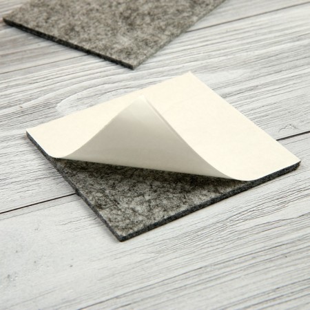 Furniture tundra, 85 x 85 mm, square, gray, 2 pcs.-5