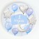 Set of paper dishes disposable “1 year old, boy”: 6 glasses, 6 plates