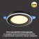 Luminer built -in LED NovOCH. Span, 12W, LED, 30x170x170 mm, black color