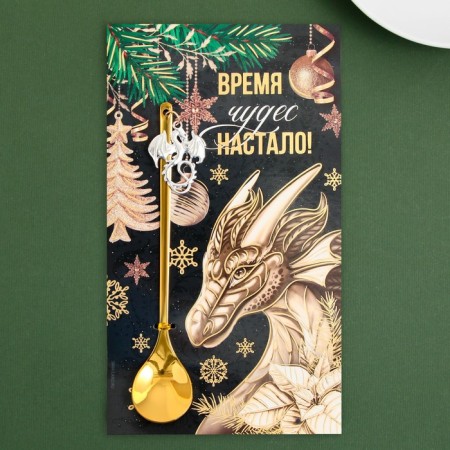 A spoon with a suspension "Miracles Out!", 2.7 x 14.8 cm-1