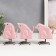 Souvenir Ceramics "Pink Birds - Geometry" Set 3 pcs 11.5x11x6 cm