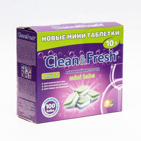 Clean & Fresh All In1 Mini Tabs, 100 pcs