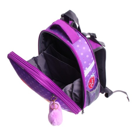 School backpack 38 x 30 x 16 cm, ergonomic back, Stavia "Red cat"-8