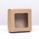 Folding box, with a window, craft, 11.5 × 11.5 × 4 cm