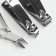 Manicure set, 5 items, in a metal case, silver color