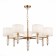 Suspended EVOLUCE lamp. Sle105713-07. Ramer. 7x40 watts, E14, 79x79x45 cm, brass color, transparent