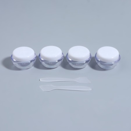 Storage set, 6 items, 10 ml, transparent/white color-2