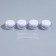 Storage set, 6 items, 10 ml, transparent/white color
