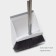 Raccoon cleaning set, 2 items: brush 26 × 94 cm, scoop 27 × 25 × 88 cm, white color