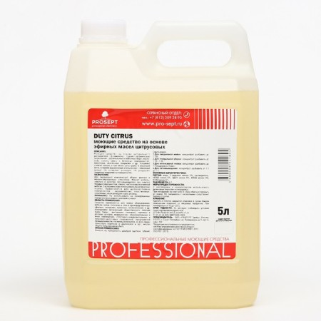 A product based on citrus essential oils Duty Citrus, 5l