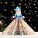 Suvenir "Snow Maiden", blue, MDF, 16.5x16.5x21.5 cm