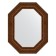 Mirror in the baguette frame, aged bronze with an ornament of 120 mm, 72x92 cm