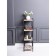 Metal rack "Energy Loft", 120 x 35 x 35 cm, black, oak Santana