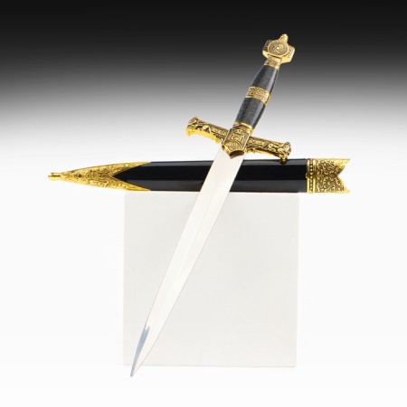 Kortik "Star of David", gold/blue, 10x40 cm