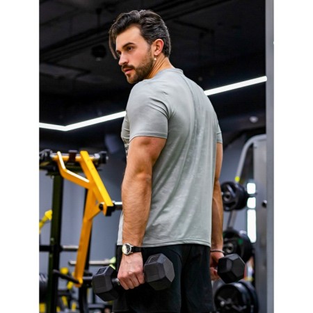Sports T -shirt Male ISee, size 46, color gray-1