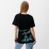 T -shirt female, black color, size 50