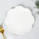 Porcelain dinner lunch shade "Susan", d = 20.5 cm, white color