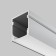Aluminum profile of the Led Strip Alm-2020-S-2M, 200x2x2 cm, silver color