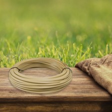 Smooth artificial rattan 6 mm 100 m half a pipe (straw)