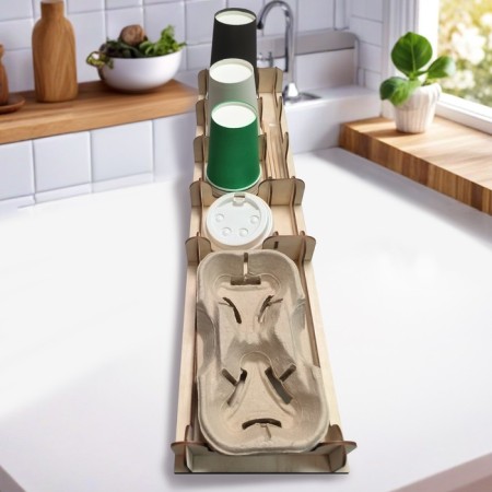 Steak for glasses 7 sections, 59 x 15 x 15cm-4