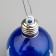 A set of Christmas tree balls "Winter landscape" 2 pcs., Battery, 1 LED, GGB glow