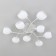 Ceiling chandelier Citilux "Florida" CL148190, 92x92x14.5 cm, 9x60W, E14, white color