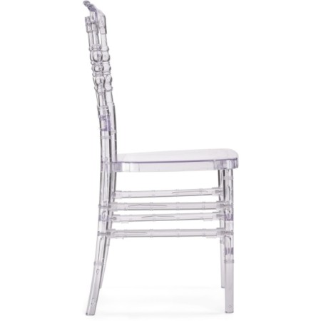 Plastic stool Chiavari 1 plastic, transparent 40x45x90 cm-2