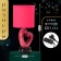 Hand lamp with lampshade Risalux "Heart", E14, 40 W, Red, Figure base, 13 × 13 × 29 cm