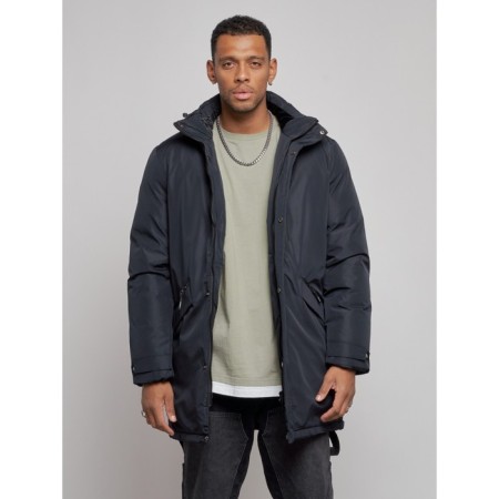 Extensive male winter park, size 50, dark blue color-6
