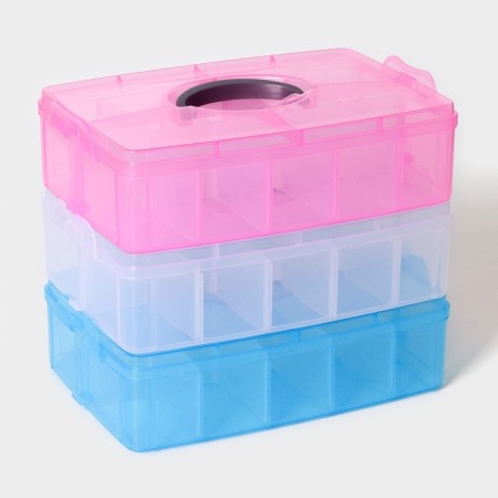 Organizer for storage, 10 cells, 25.5 × 17 × 7 cm, color mix-8