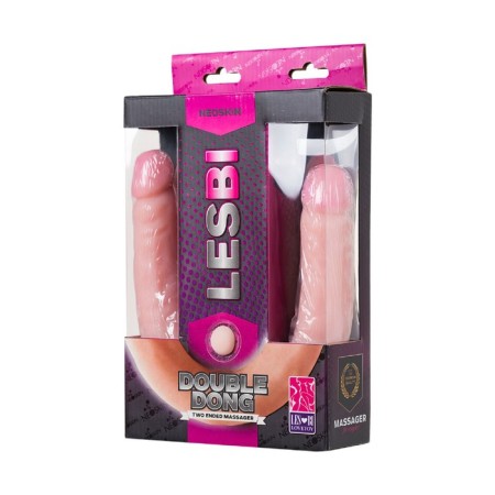 Bilateral phallimitator Lovetoy Lesbi Touch, 43 cm, bodily color-3