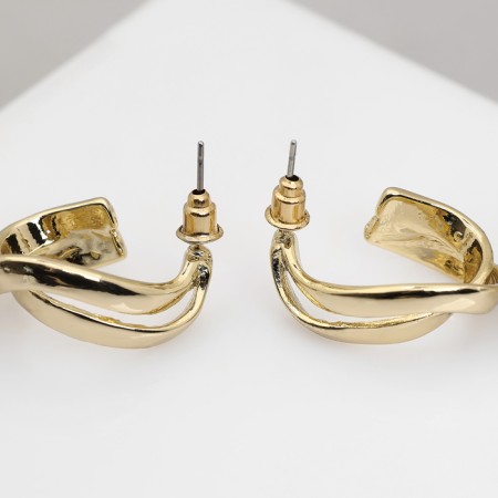 Earrings with pearls "bead" Bright halo, color gold-2