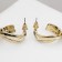 Earrings with pearls "bead" Bright halo, color gold