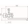 Bath mixer "RMS" SL65-140, pour 300 mm, shower set, zinc, chrome