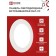 LED panel In Home RLP-VC, 12 W, 230 V, 4000 K, 960 lm, 145x30 mm, round, white