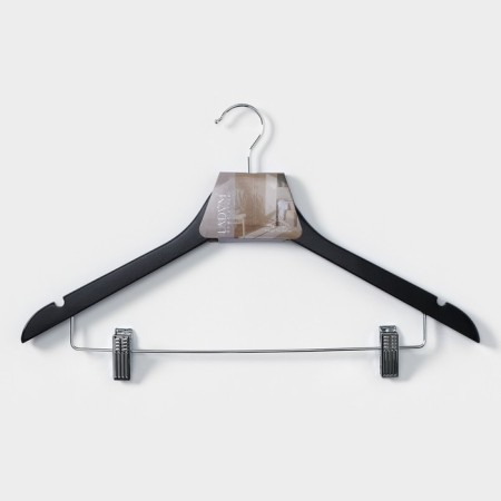 Shoulders - hanger with clamps for skirts and trousers Ladoom Bois, variety a, color dark tree-5