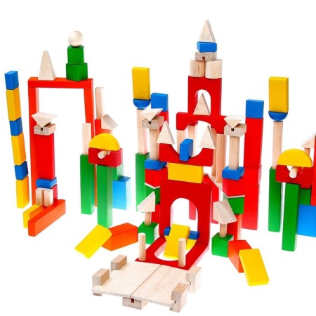 Wooden designer "Colorful castle"-11