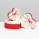 A set of boxes 3 in 1 heart, red -white 21 x 19 x 9 - 15.5 x 14 x 6 cm