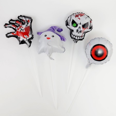 Foil ball 12 “Halloween”, set 4 pcs.-1