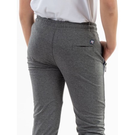 Sports pants for ISEE boys, height 134-140 cm, dark gray color-7