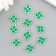 Connector for creativity plastic for metal "Clover" set of 10 pcs 1.8x1.3 cm