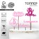 Topper for Cake "Since March 8" Color, mix, assorted